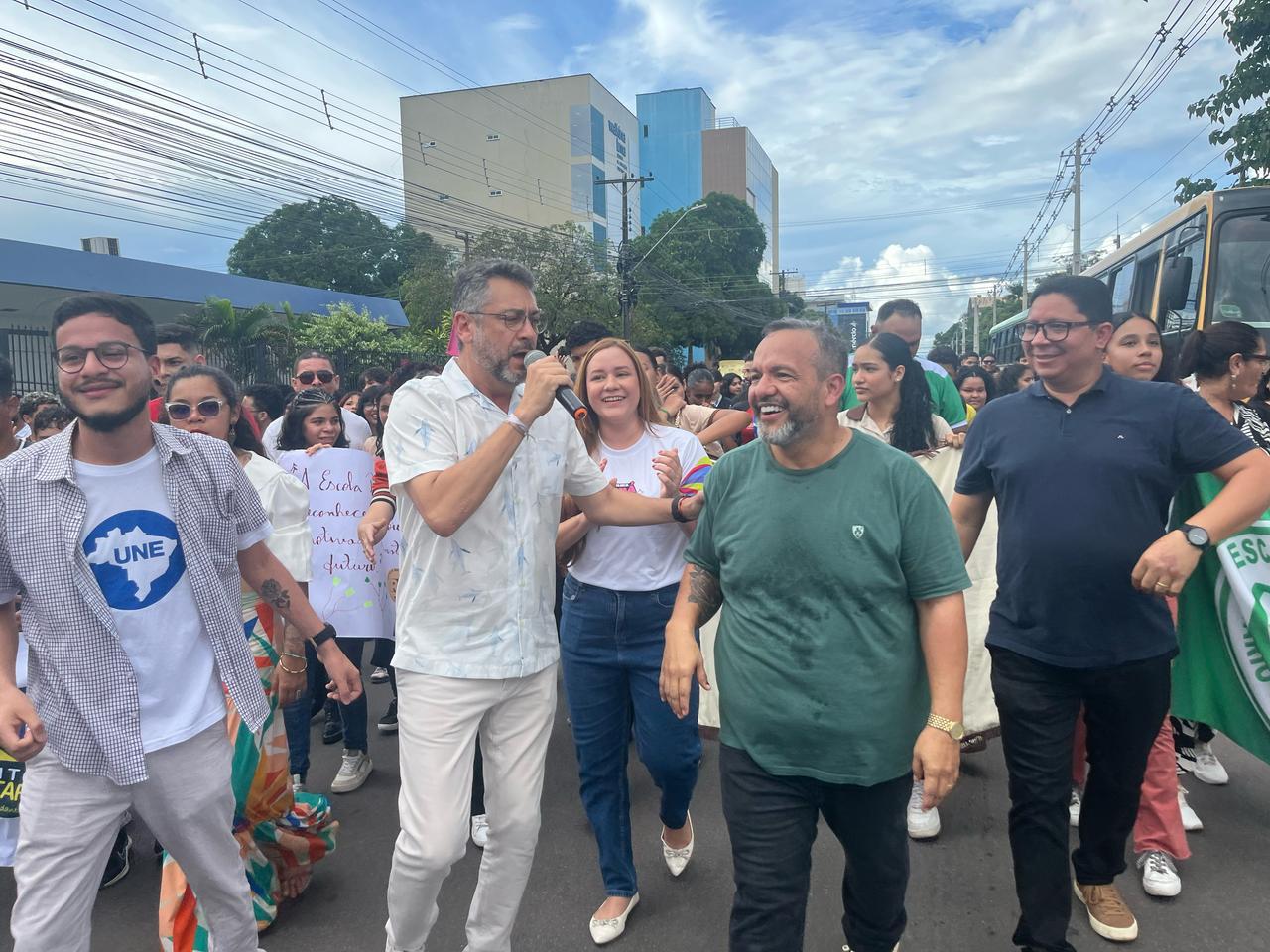 Na Caravana Federativa, presidente da Câmara de Macapá reafirma apoio à juventude