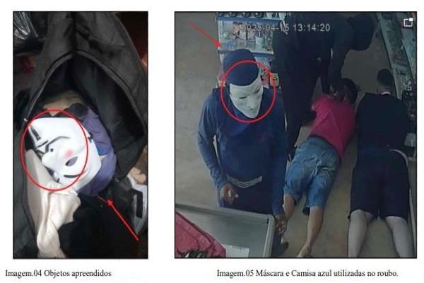 Máscara do crime: DECCP indicia assaltante por roubo no Marabaixo IV