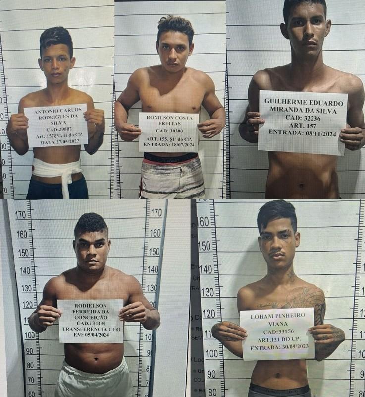 Cinco foragidos do Iapen continuam soltos; denúncias para o 190