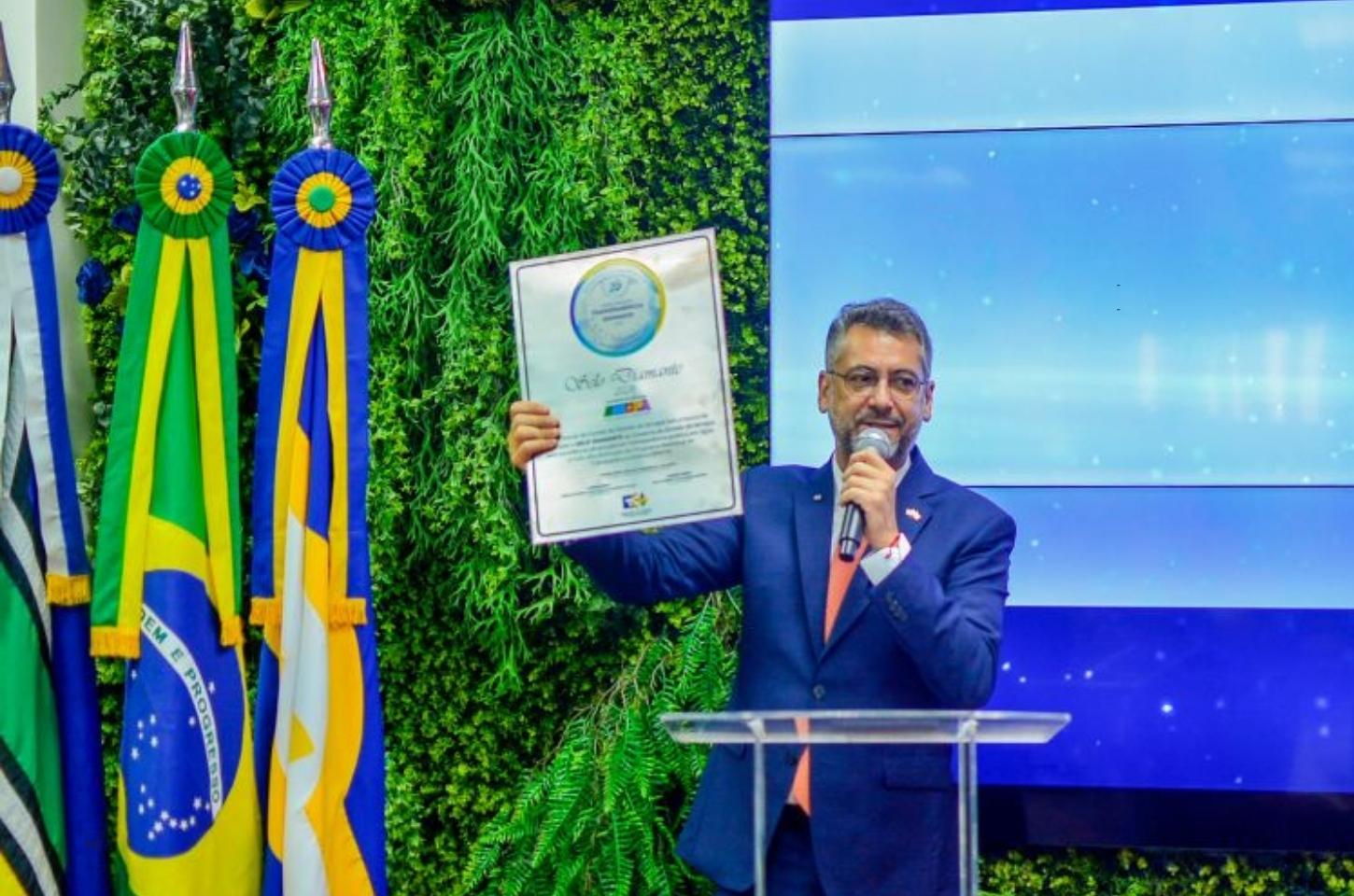 Gestão do Amapá recebe Selo Diamante pela terceira vez