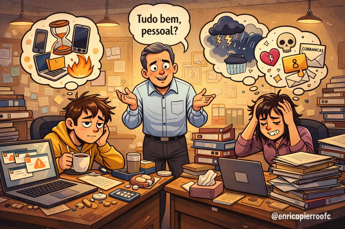 O caos sentimental do ‘’tô bem’’